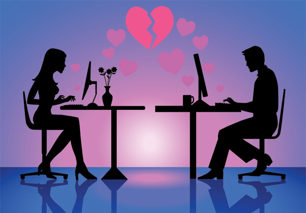 online dating cartoon